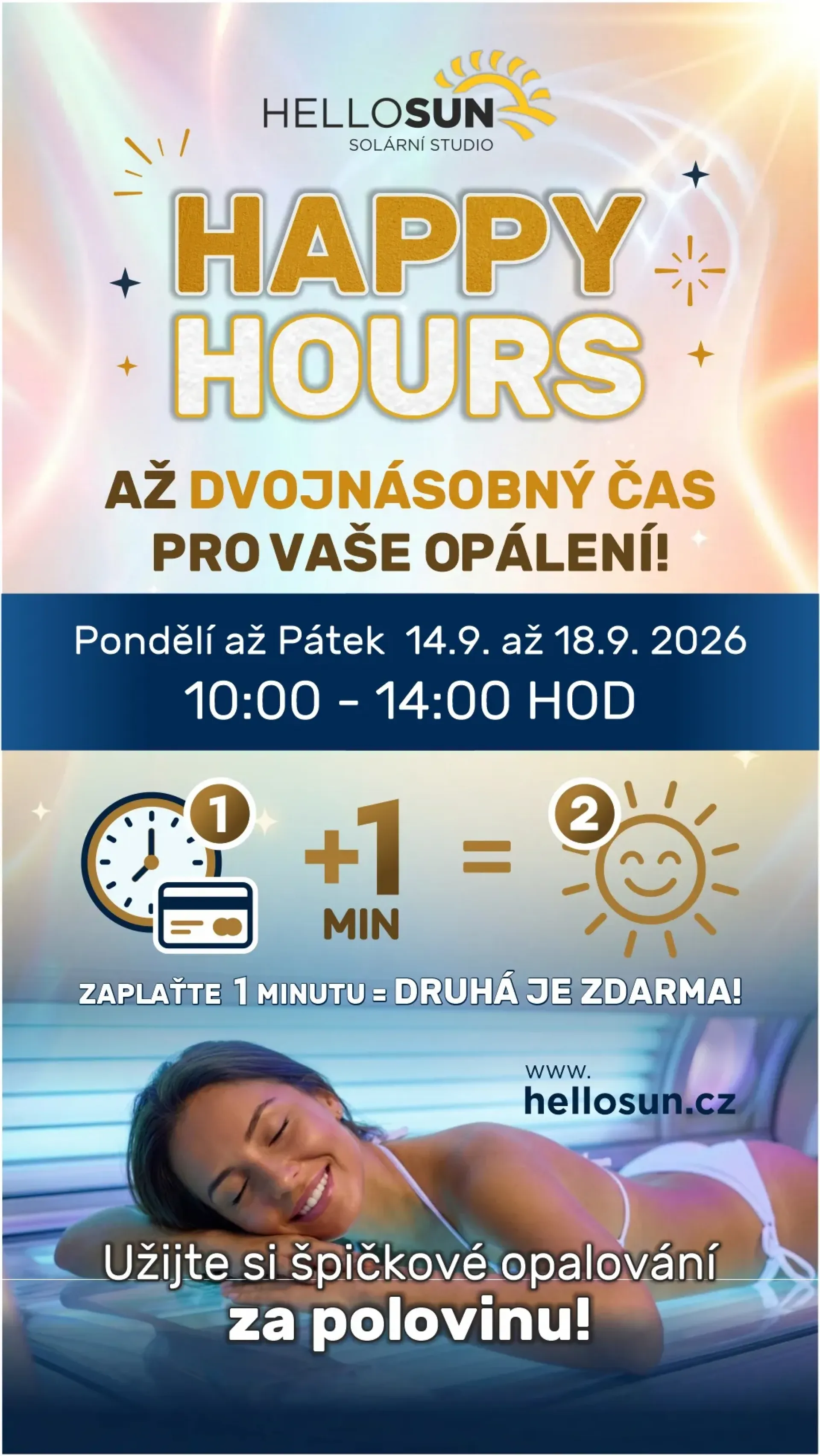 HAPPY HOURS 14.9. až 18.9. 2026
